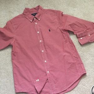 Boys Ralph Lauren button down shirt size L 14-16